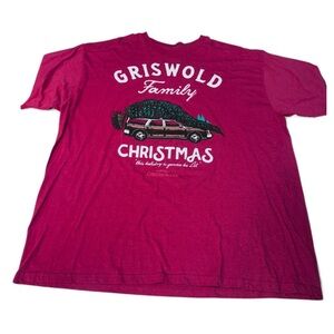 Griswold Family Christmas Big Men’s T-Shirt - Red 2XLT
